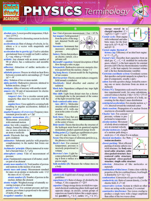 cover image of Physics Terminology